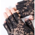 Pikkukuva 2 / 3: Svarta Spetshandskar Maskerad Halloween Black one size