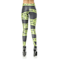 Pikkukuva 4 / 5: Grön Police Line Leggings Multicolor S