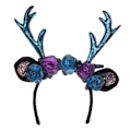 Pikkukuva 3 / 4: Diadem Dark Deer Glitter Multicolor one size