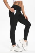 Svarta Leggings med fickor Black S