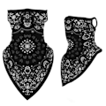 Miniatyrbild 5 av 5: Ansiktsscarf Bandana Baklava Multifunktionsscarfs Tvättbar Svart one size