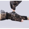 Pikkukuva 3 / 3: Svarta Spetshandskar Maskerad Halloween Black one size