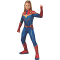 Miniatyrbild 4 av 5: BARNDRÄKT, CAPTAIN MARVEL Barn Maskeraddräkt Halloween MultiColor 140