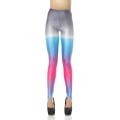 Pikkukuva 1 / 4: Grå Rosa Blå Melerade Leggings Multicolor S