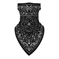 Miniatyrbild 3 av 4: Ansiktsscarf Bandana Baklava Multifunktionsscarfs Tvättbar Svart one size