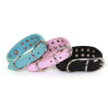 Miniatyrbillede 2 af 6: Hundhalsband med stenar S 2.0 x 42 cm Pink S