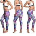 Färgglada Djurmönstrade Yoga Leggings MultiColor XXXXL