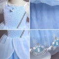 Pikkukuva 3 / 10: Blå Prinsessklänning Barn Maskeraddräkt Blue 116