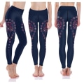Miniatyrbild 1 av 4: Träningstights Mandala Yoga Leggings Tights multifärg XXXL