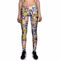 Pikkukuva 3 / 3: Mönstrade Färgglada Yoga Leggings 3XL Multicolor