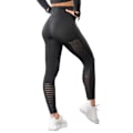 Miniatyrbillede 3 af 6: Mörkgrå Seamless Tights Leggings Mesh DarkGrey S
