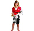 Pirattjej Maskeraddräkt Multicolor Medium 6-8-år 120-130cm