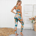 Pikkukuva 5 / 8: Tropisk Fitness Yoga 2-delat Träningsset Multicolor S