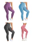 Lila Tights Seamless Hög midja  Leggings Lila S