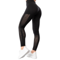 Miniatyrbild 4 av 6: Svarta Seamless Tights Leggings Mesh Svart L