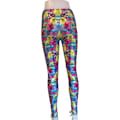 Miniatyrbillede 2 af 2: Påskägg Påskkycklingar Färgglada Mönstrade Leggings Multicolor M