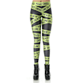 Pikkukuva 1 / 5: Grön Police Line Leggings Multicolor S