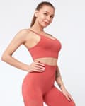 Röd Seamless Sport BH Topp Red M