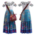 Pikkukuva 6 / 9: Färgglad Encanto Mirabel Maskeraddräkt MultiColor 110