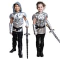 Drakkrigare Maskeraddräkt Barn Silver 140