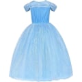 Pikkukuva 7 / 7: Prinsessklänning Elegant Blå Barn Maskeraddräkt Blue 140
