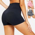 Grå Fitness shorts med hög midja grå L