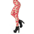 Miniatyrbillede 5 af 7: Röda Prickar Leggings MultiColor XL