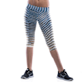 Pikkukuva 1 / 3: Blå Randiga Capri Leggings MultiColor L