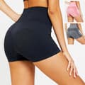 Grå Fitness shorts med hög midja grå L