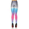 Pikkukuva 2 / 4: Grå Rosa Blå Melerade Leggings MultiColor S