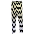 Miniatyrbillede 3 af 5: Svart vita leggings med resår i midjan Black one size