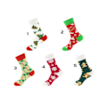 Miniatyrbillede 3 af 8: Julstrumpor Trendiga Färgglada sockar 5 olika motiv Pepparkaka MultiColor one size