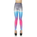 Pikkukuva 1 / 4: Grå Rosa Blå Melerade Leggings MultiColor M