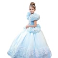 Miniatyrbild 1 av 9: Prinsessklänning Blå Frost Elsa Askungen Blue 110