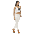 Miniatyrbillede 4 af 4: Crop topp Okey? White L