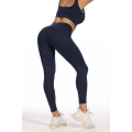 Miniatyrbild 4 av 4: Leggings med hög midja Navy DarkBlue M