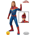 Miniatyrbild 1 av 5: BARNDRÄKT, CAPTAIN MARVEL Barn Maskeraddräkt Halloween MultiColor 128