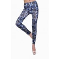Pikkukuva 1 / 3: Svarta Leggings med blå rosor Black one size