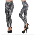 Pikkukuva 2 / 2: Djurmönstrade Leopard Leggings Grey one size