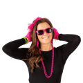Pikkukuva 2 / 3: Kit 80´S Halloween Maskerad Pink one size