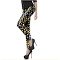 Pikkukuva 1 / 2: Svarta leggings med färgglada carton bullets Black L
