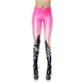 Pikkukuva 1 / 5: Skogs mönstrade galaxy Leggings Pink S