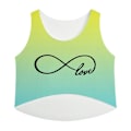 Miniatyrbillede 2 af 3: Endless Love Crop Topp Multicolor XL