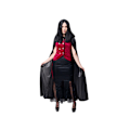 Pikkukuva 2 / 2: Vampyra Maskeraddräkt Halloween Black one size