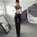 Miniatyrbillede 2 af 11: Leggings med vida ben nertill Blue S