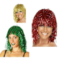 Miniatyrbillede 2 af 5: Glitterperuk Maskerad Silver one size