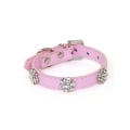 Pikkukuva 4 / 9: Hundhalsband med stenar i form av blomma XS 1.5 x 30 cm LightBlue XS