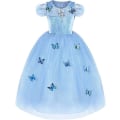 Pikkukuva 2 / 7: Prinsessklänning Elegant Blå Barn Maskeraddräkt Blue 140