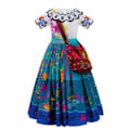 Miniatyrbild 2 av 9: Färgglad Encanto Mirabel Maskeraddräkt MultiColor 110