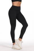 Leggings med hög midja Svart Black S